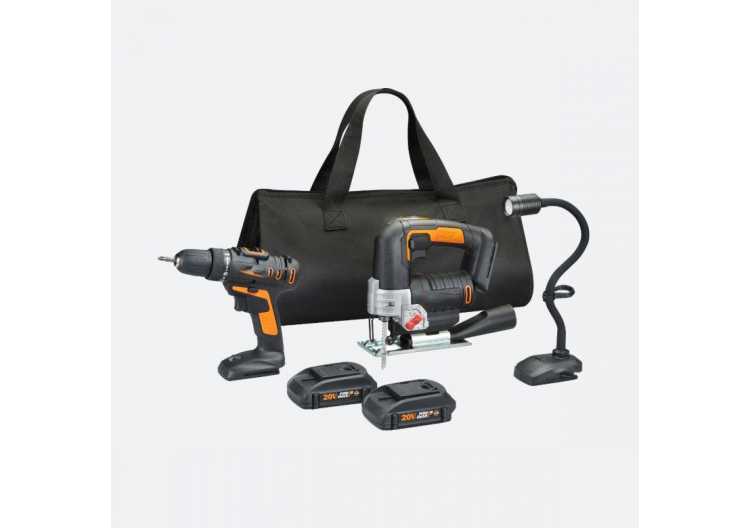 20V DRILL  JIGSAW WITH FLEX LIGHT